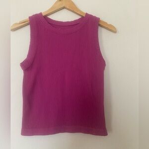 Gypsy + Jade Ribbed Pink Sleeveless Top Size XS/S
